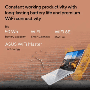 ASUS Vivobook S14 Flip |  Core i5 | 13th Gen 13420H | 16 GB | 512 GB SSD | 14 inch | Transparent Silver | TP3402VAO-LZ612WS