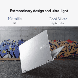 ASUS Vivobook S14 Flip |  Core i5 | 13th Gen 13420H | 16 GB | 512 GB SSD | 14 inch | Transparent Silver | TP3402VAO-LZ612WS