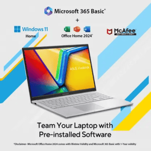 ASUS Vivobook 15 Thin and Light Laptop | Core i3 | 13th Gen 1315U | 16 GB | 512 GB SSD | 15.6 inch | Cool Silver | X1504VA-NJ2324WS