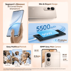 vivo Y400 Pro 5G | 8 GB | 128 GB | Fest Gold