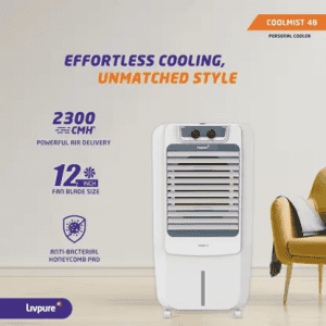 LIVPURE Personal Air Cooler | 48 L | White