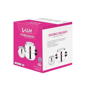 LLM Stainless Steel Double Delight Cook and Serve Pot Thermal Rice Cooker | 2 Kg