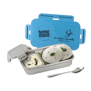 SKI Relish Stainless Steel Lunch Box | 550ML | Multicolour