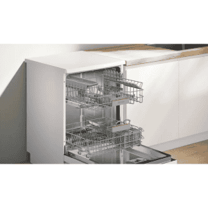 Bosch Series 6 Dishwasher | 14 Place Settings | Free Standing with Glass Protection Technology | White | SMS6IKW01I