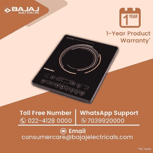 BAJAJ Induction Cooktop | 2000 W | Black | ICX 200FP