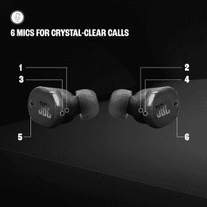 JBL Tune Buds 2 TWS ANC Earbuds | Dual Connect | Black | JBLTBUDS2BLK
