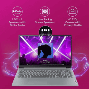 Lenovo IdeaPad Slim 3 Thin and Light Laptop | AMD Ryzen 3-7320U | 8 GB | 512 GB SSD | 15.6 inch | Grey | 82XQ00H7IN