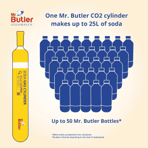 Mr Butler Instafizz Soda Maker | Compact | Black