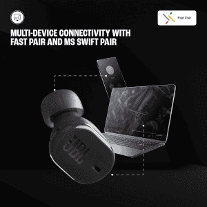 JBL Tune Buds 2 TWS ANC Earbuds | Dual Connect | Black | JBLTBUDS2BLK