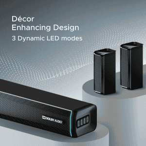 boAt Aavante Bar 5400D Soundbar | 550 W  | Dolby Audio | 6 Drivers Surround Sound & Wireless Satellites Bluetooth | Black