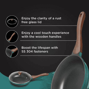 Preethi Artistic Collection Die Cast Non Stick Fry Pan 24 cm
