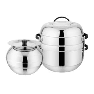 PRABHA Double Delight Cook N Serve Pot Thermal Rice Cooker | 1 KG
