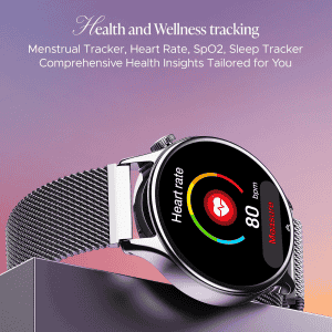 boAt Enigma Daze Smartwatch | Functional Crown, SOS with Location Tracking, Watch Face Studio | Metallic Silver