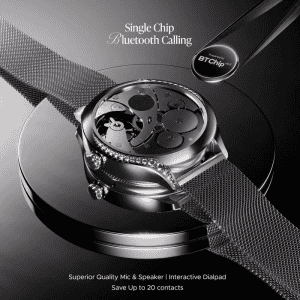 boAt Enigma Gem Smartwatch | Bluetooth Calling | 30.2mm AMOLED Display | Rose Gold