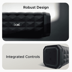 boAt Stone 650 Bluetooth Speaker | 10W | 7 Hours Playback | Charcoal Black