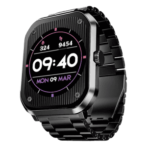boAt Ultima Select Smart Watch  | 2.01" (5.1 cm) AMOLED Display | Advanced Bluetooth Calling | Steel Black