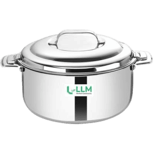 LLM Elite Stainless Steel Insulated Hot Box | 2500 ml | Mirror Finish | Silver Serve Casserole | 2500 ml