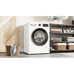 BOSCH 9 kg Fully Automatic Front Load Washing Machine | In-built Heater | White | WGA14200IN