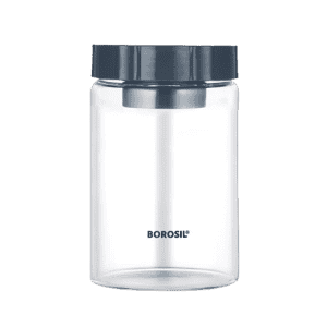 Borosil Easyscoop Endura Glass Jar with PP Lid | 900ml | Clear