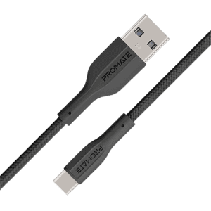 Promate USB to Type C Data Cable | 2A 2A Fast Charging | 1m | Black | XCord-AC