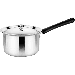 Prabha Virgo Saucepan Stainless Steel With Lid  | 2.0 L | 18 cm