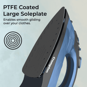 Crompton Fabrimagic Neo ​Iron Box | 1200 W Steam | Non-Stick Soleplate | Blue |
