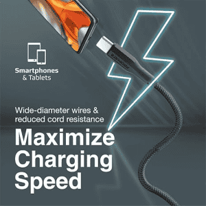 Promate USB to Type C Data Cable | 2A 2A Fast Charging | 1m | Black | XCord-AC