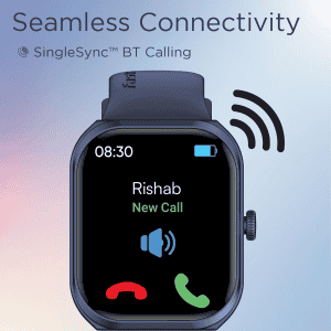Fastrack Limitless FS2+ Smart Watch | 2.01 Inch | UltraVU Display | Black