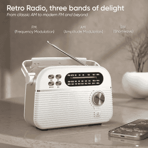 Silver iGear Trinity Solar | Powered MP3 Player & 3-Band Radio