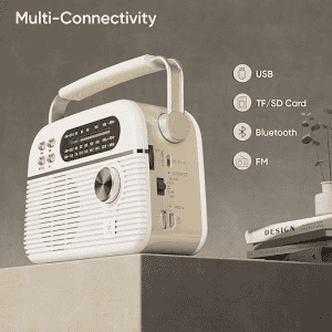 Silver iGear Trinity Solar | Powered MP3 Player & 3-Band Radio