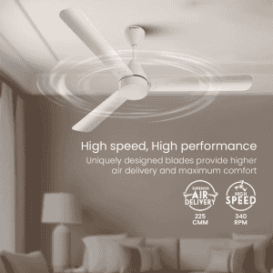 Crompton Energion Cookie BLDC Ceiling Fan | 1200mm | Ivory