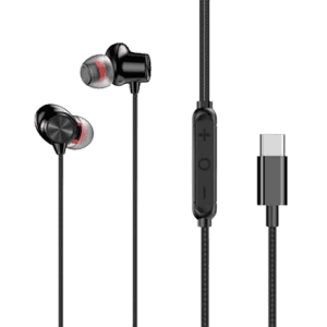 Lapcare C Buds | Type-C Wired Earbuds with inbuilt MIC | Black |  LBD-404