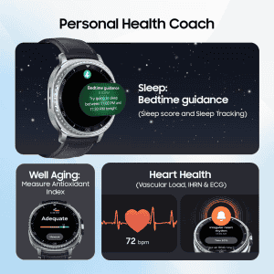 Samsung Galaxy Classic  Watch8 LTE | 46mm | with 3nm Processor | Dual GPS | Black | SM-L505FZKAINS