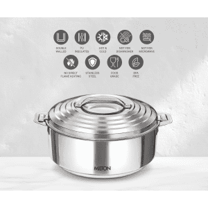 Milton Galaxia 1000 Insulated Stainless Steel Casserol | 1000 ml | Silver