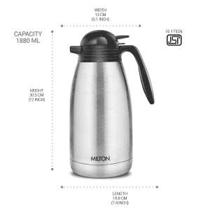 Milton Thermosteel Carafe l 2000 ml | Silver