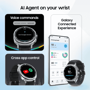 Samsung Galaxy Classic  Watch8 LTE | 46mm | with 3nm Processor | Dual GPS | Black | SM-L505FZKAINS