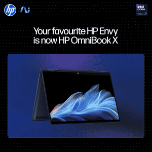 HP OmniBook X Flip Laptop | Intel Core Ultra 7 258V | 32 GB | 1 TB SSD | Atmospheric Blue | 14-fm0029TU