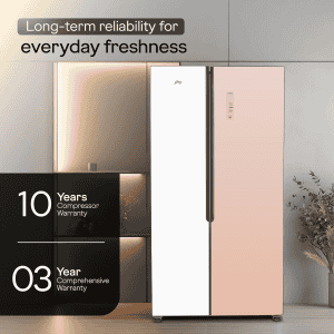 Godrej Side by Side Door Refrigerator | 600 L | RS EONVELVET 646C RIT OP RS SBS