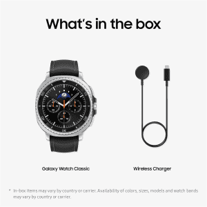 Samsung Galaxy Classic  Watch8 LTE | 46mm | with 3nm Processor | Dual GPS | Black | SM-L505FZKAINS