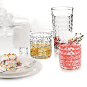 Treo by Milton Knitts 380 Whisky Glass | Set of 6 | 380 ml Each | Transparent