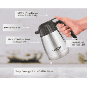 Milton Thermosteel Carafe | 1000 ml | Silver