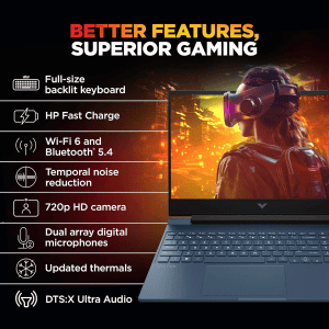 HP Victus AI Gaming Laptop | AMD Ryzen 9 8945HS | 16GB | 1TB SSD8GB | RTX 4060 | Blue | 15-FB3025AX