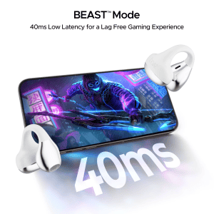 boAt Airdopes Loop OWS Earbuds | 12mm Drivers | Pearl White