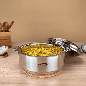 Milton Galaxia Stainless Steel Casserole | 1500 ml | Silver