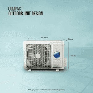 Lloyd 1 Ton 3 Star Inverter Split AC | 6 in 1 Convertible | Wi-Fi Ready | Clean Air Filter | Turbo Cool | White | GLS12I3FOJSR