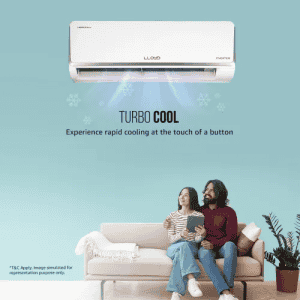 Lloyd 1 Ton 3 Star Inverter Split AC | 6 in 1 Convertible | Wi-Fi Ready | Clean Air Filter | Turbo Cool | White | GLS12I3FOJSR