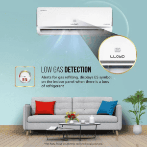 Lloyd 1 Ton 3 Star Inverter Split AC | 6 in 1 Convertible | Wi-Fi Ready | Clean Air Filter | Turbo Cool | White | GLS12I3FOJSR