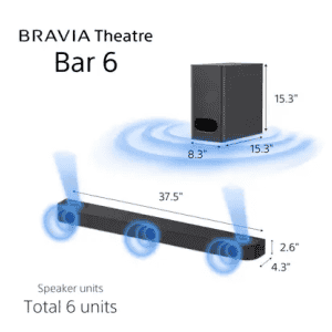 SONY Bravia Home Theatre 5.1 Channel | Bar 6 | Black | HT-B600