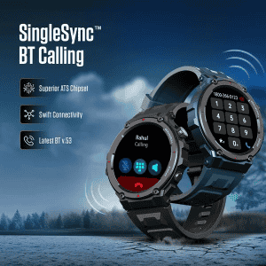 Fastrack Xtreme Pro Smartwatch | AMOLED Display | BT Calling | Black Strap