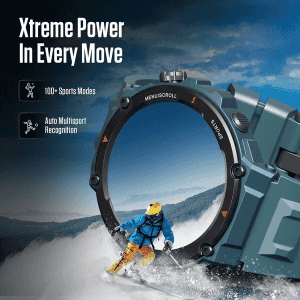 Fastrack Xtreme Pro Smartwatch | AMOLED Display | BT Calling | Black Strap